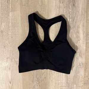 Black Racerback Sports Bra